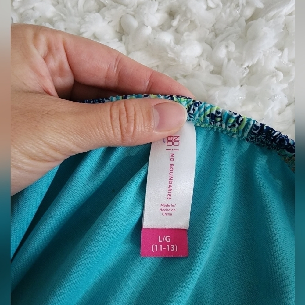 No Boundaries Blue and Pink Mini Dress - Picture 7 of 8